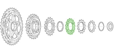 Shimano sprocket 14t for cs-m771-10 bl