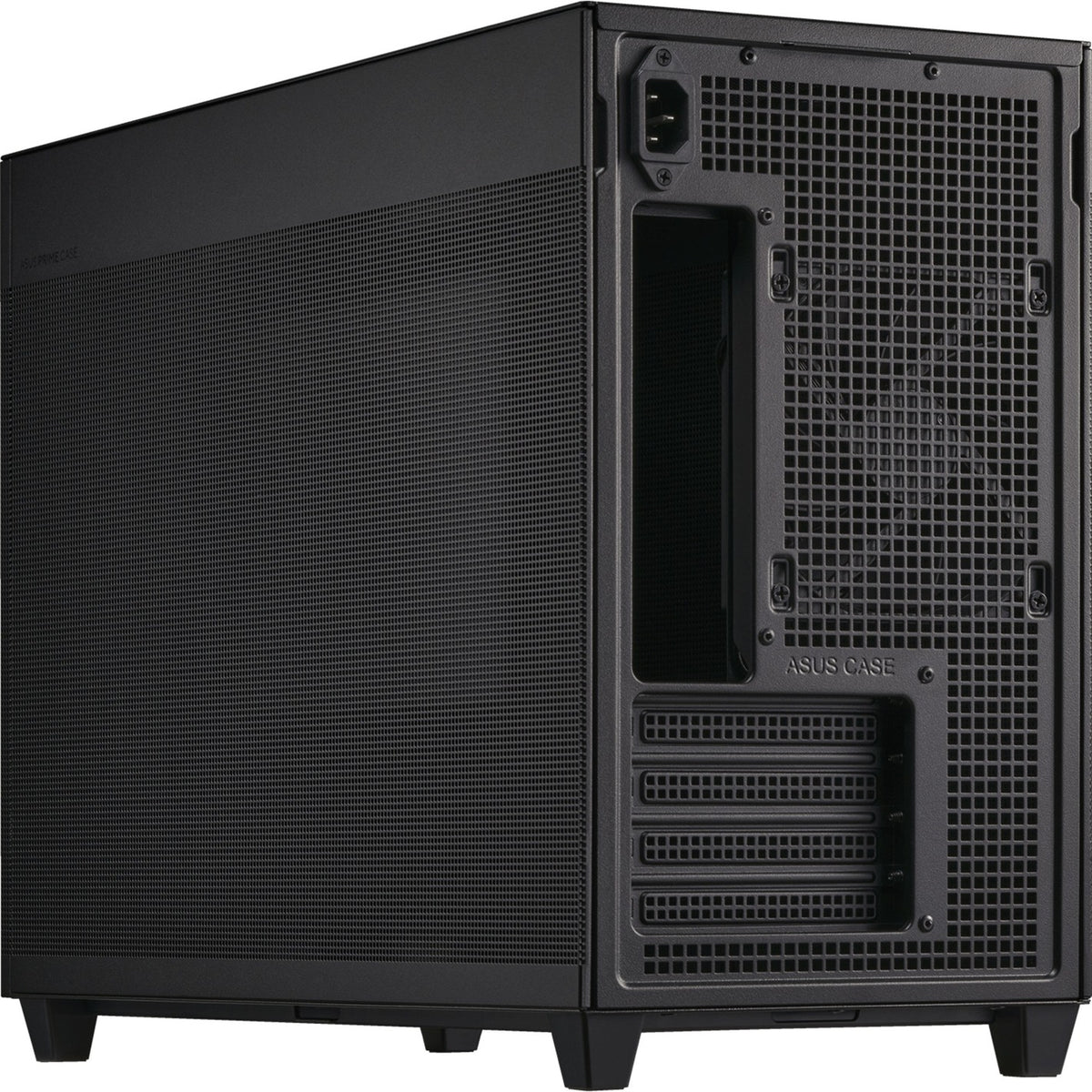 Asus prime ap201 mini tower behuizing (zwart | 2x usb-a | 1x usb-c)