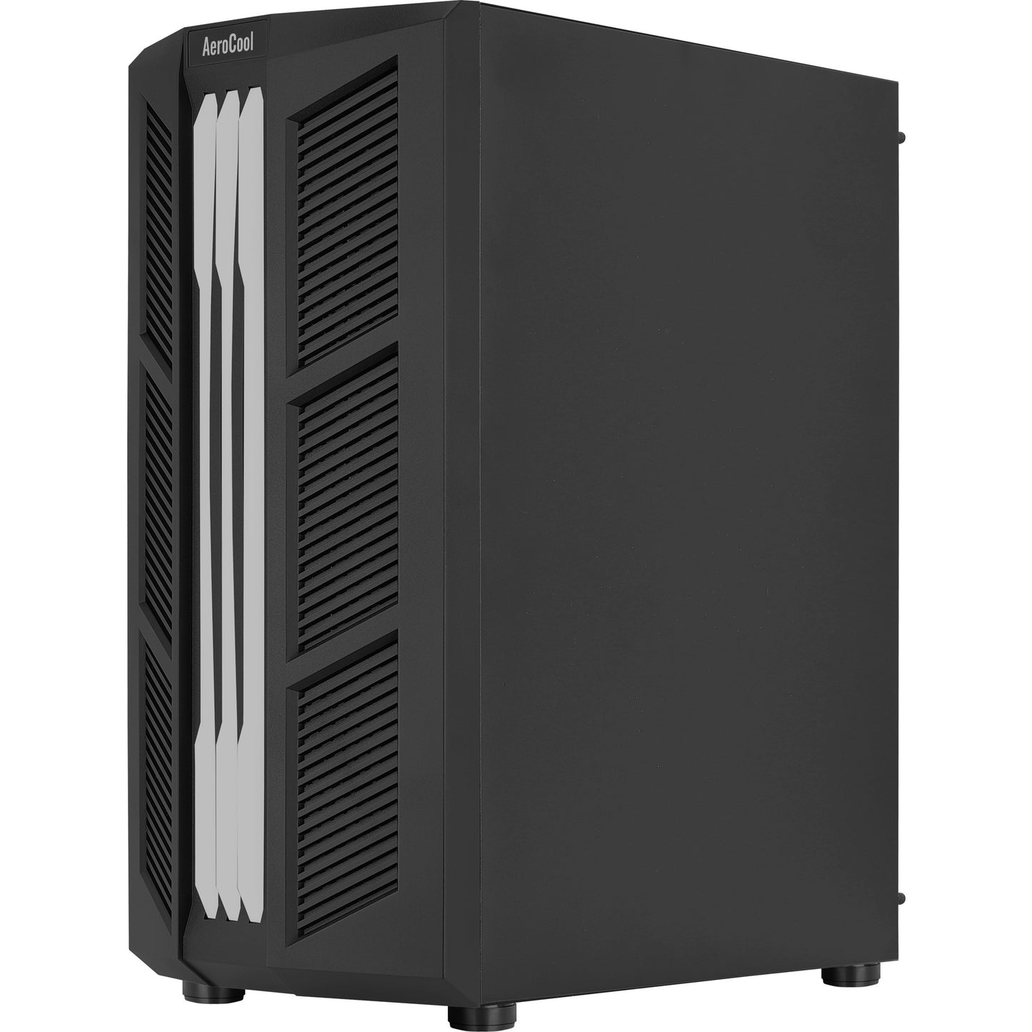Aerocool prime v2 midi tower behuizing (zwart | 2x usb-a | rgb | window)