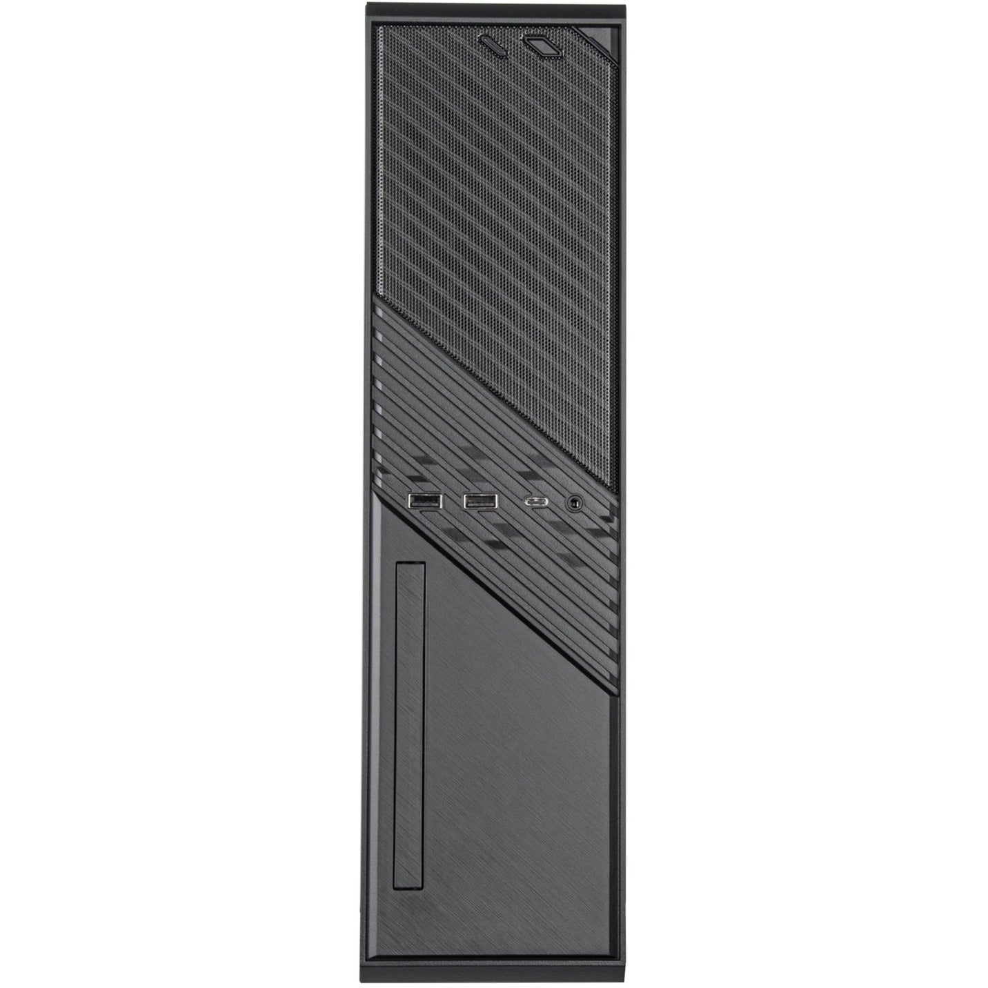 Silverstone milo 12 mini tower behuizing (zwart | 2x usb-a | 1x usb-c)