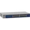 Netgear gs524 24-poorts gigabit ethernet unmanaged switch (grijs blauw)