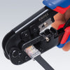 Knipex krimptang voor western-stekkers 975110 (blauw rood, rj 11 12 45 )