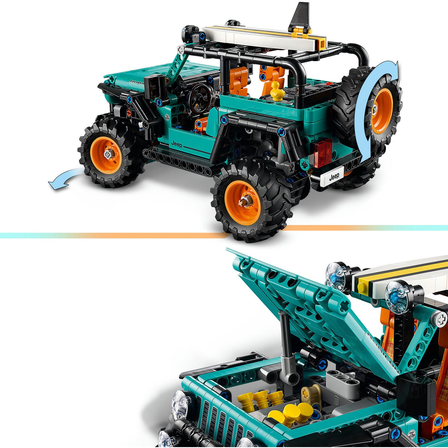 Lego technic 42227 jeep wrangler rubicon terreinwagen