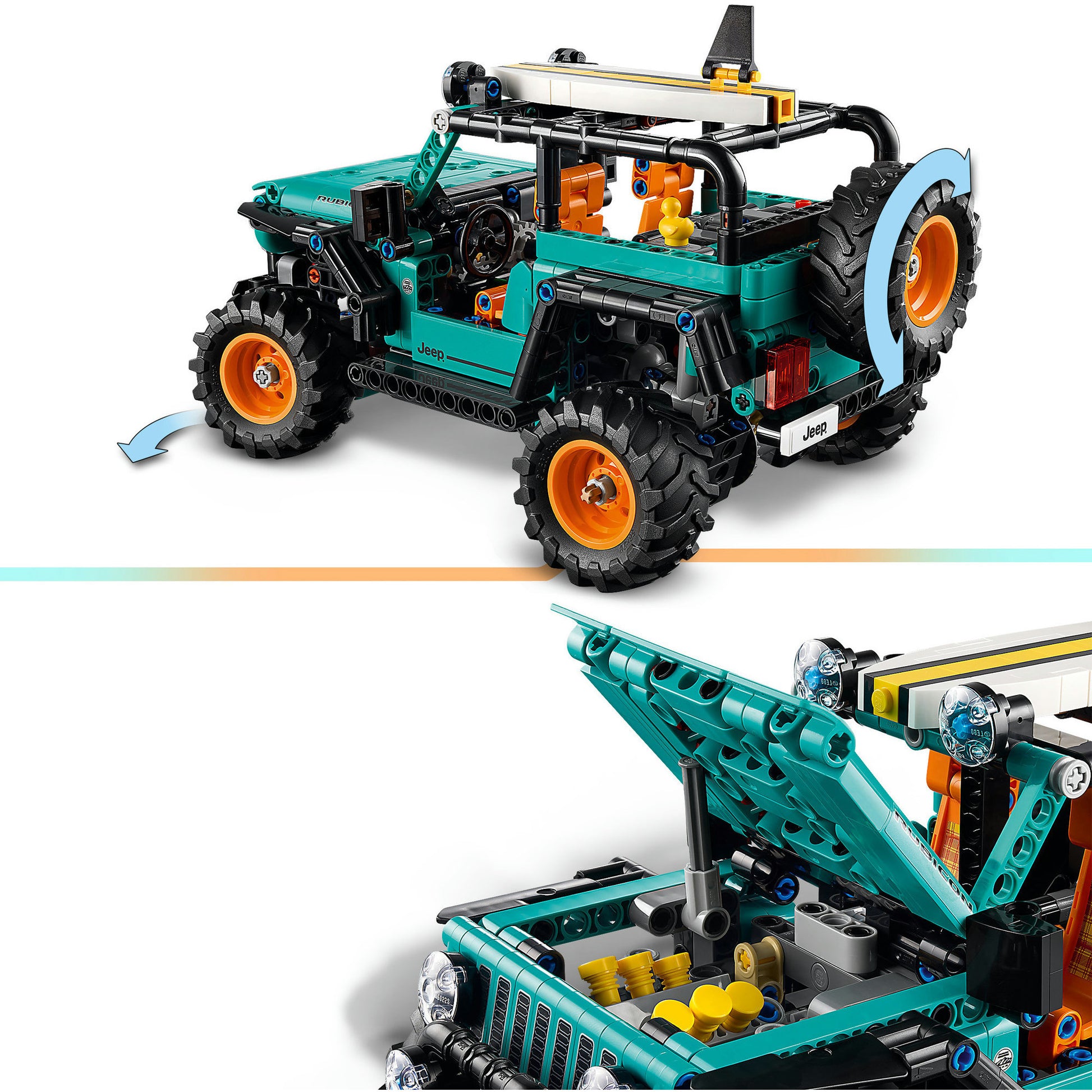 Lego technic 42227 jeep wrangler rubicon terreinwagen