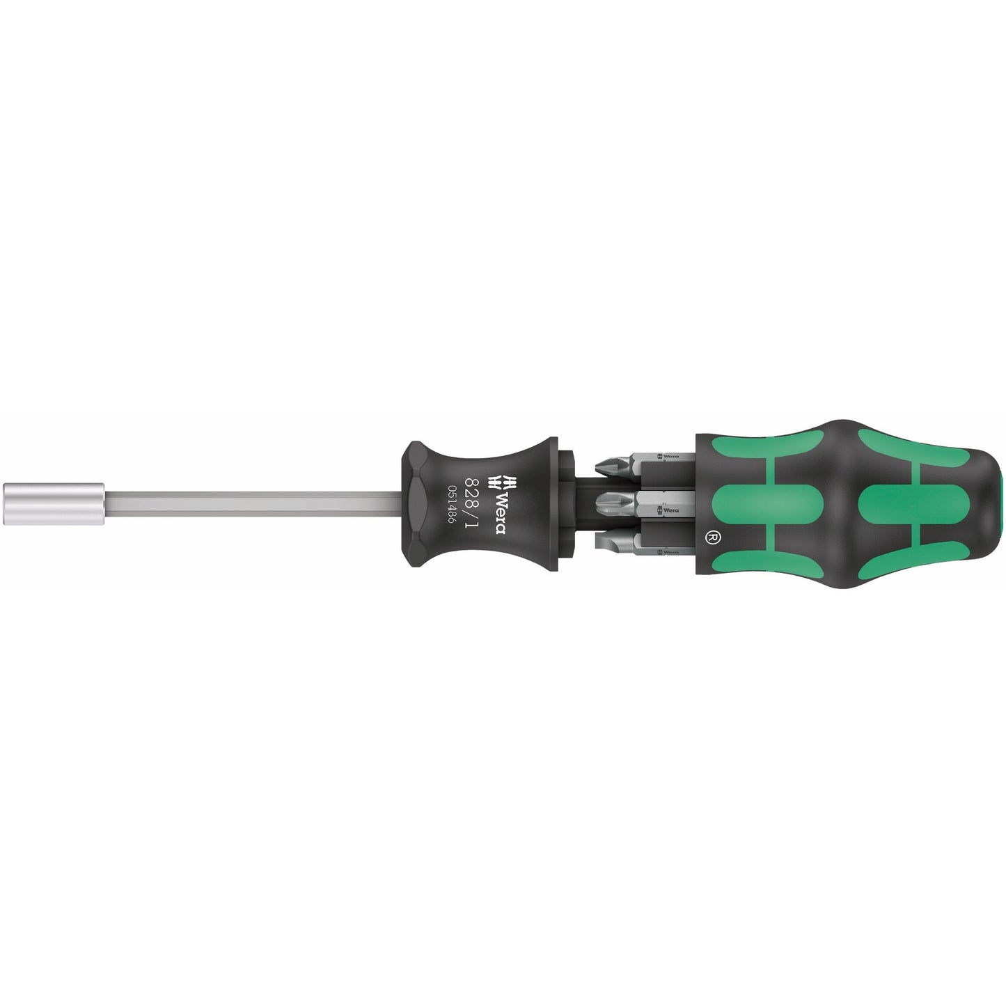 Wera kraftform kompakt 27 set 2 bitset (zwart groen, 7‑delig)