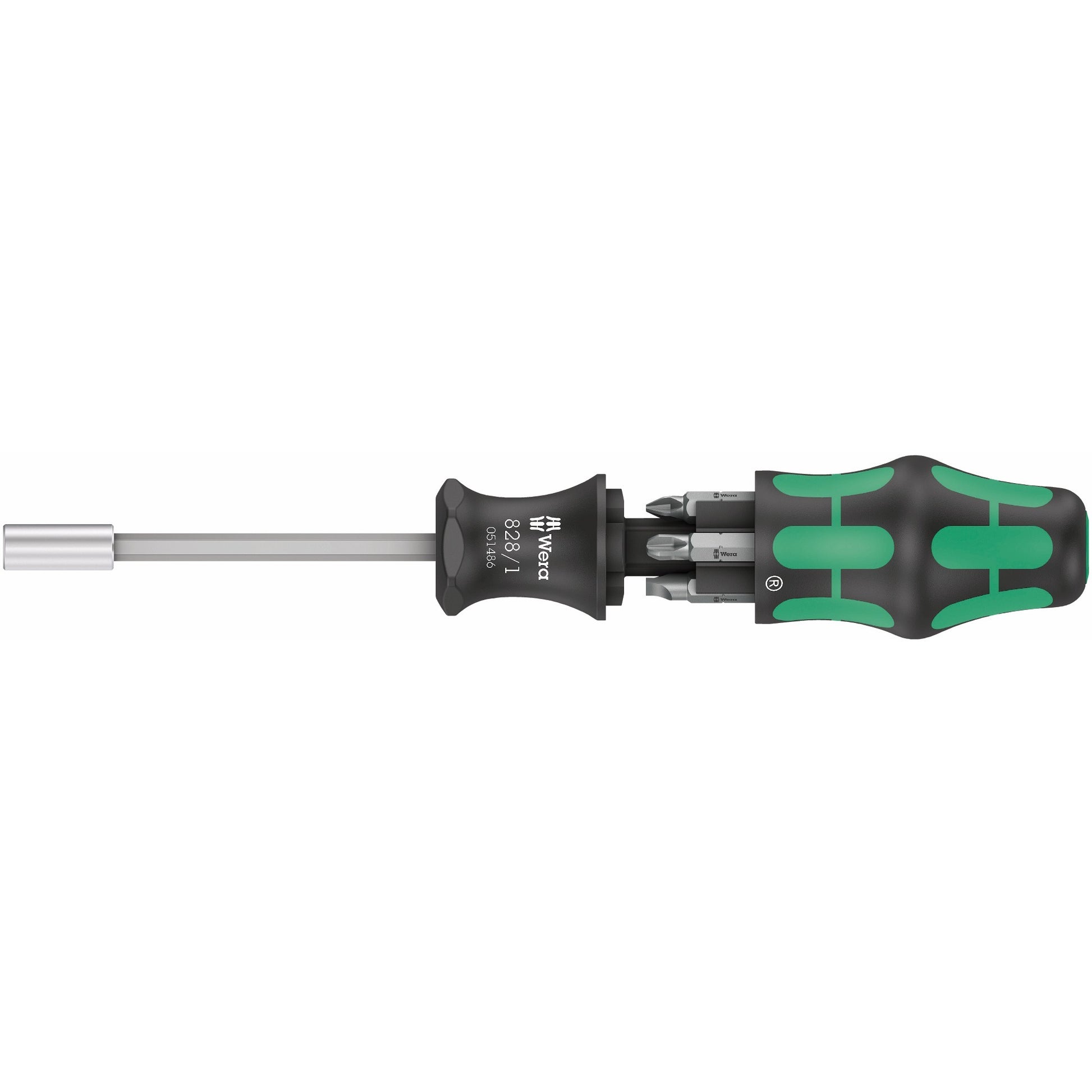 Wera kraftform kompakt 27 set 2 bitset (zwart groen, 7‑delig)