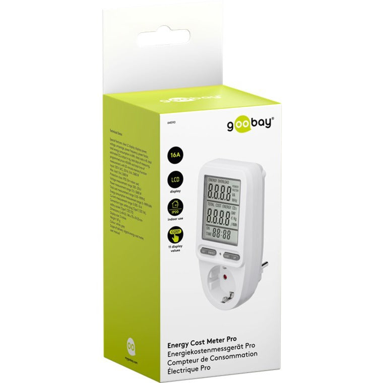 Goobay digitale energiekostenmeter pro meetapparaat (wit)