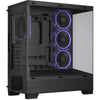 Asus a31 plus midi tower behuizing (zwart | 2x usb-a | 2x usb-c | tempered glass)