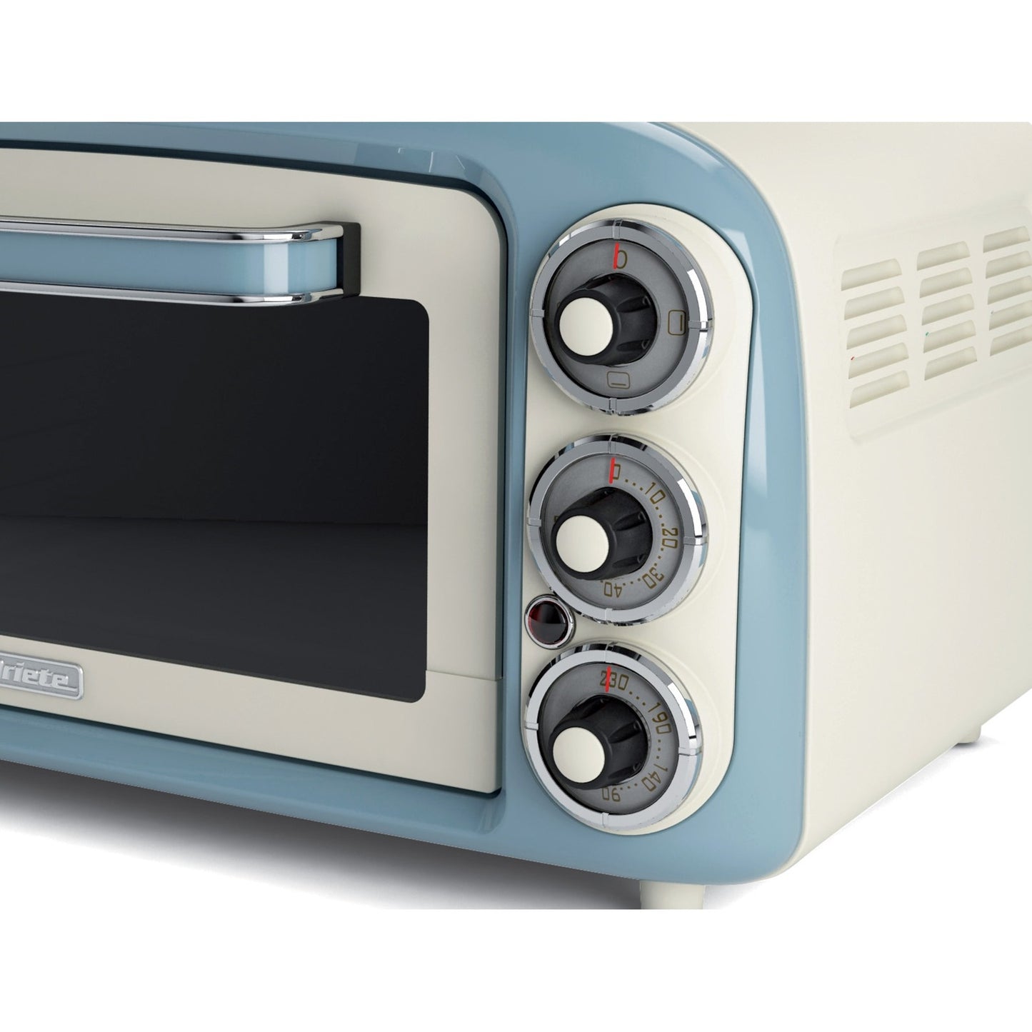 Ariete vintage oven 0979 05 mini bakoven (wit lichtblauw, 18 liter)