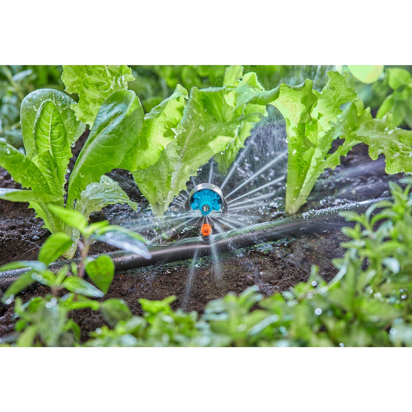 Gardena 6 in 1 sproeier (zwart turquoise)