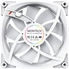 Montech ax140 fan pwm rgb case fan (wit, 140 x 140 x 25 mm)