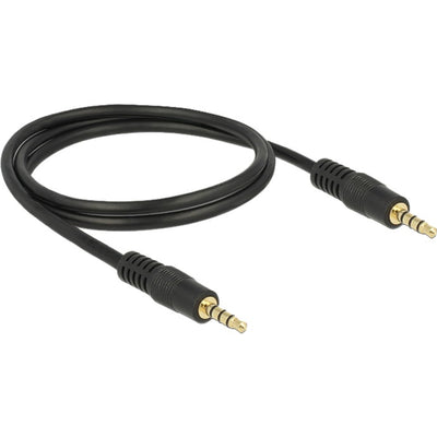 Delock 3,5 mm kabel (zwart, 1 meter)