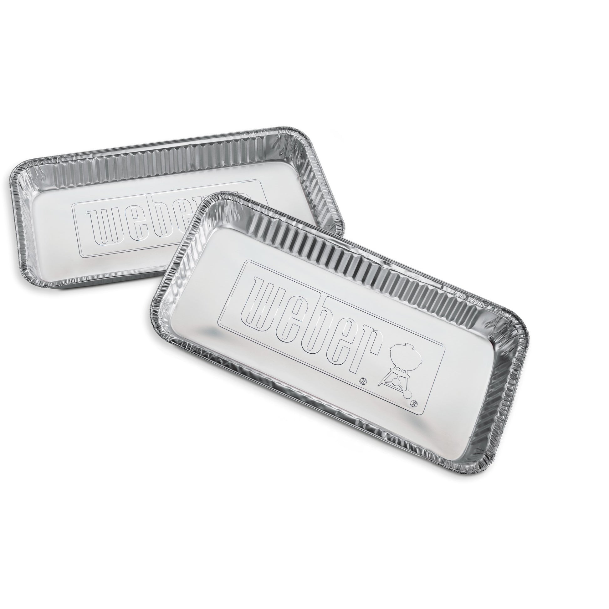 Weber lekbakjes druipschaal (zilver, 5 stuks)