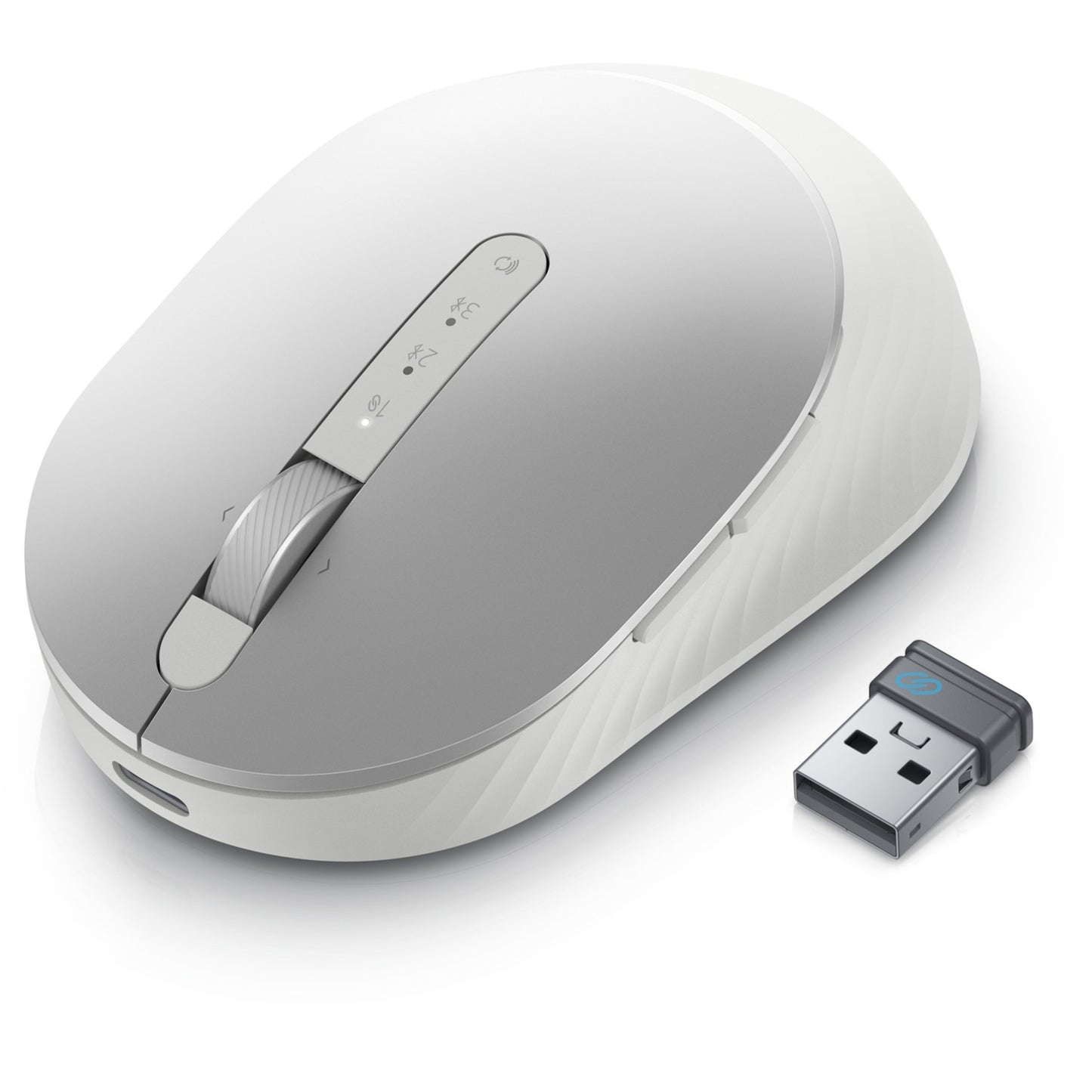 Dell pro premium compacte muis - ms7421w (zilver wit, 1000 - 4000 dpi)