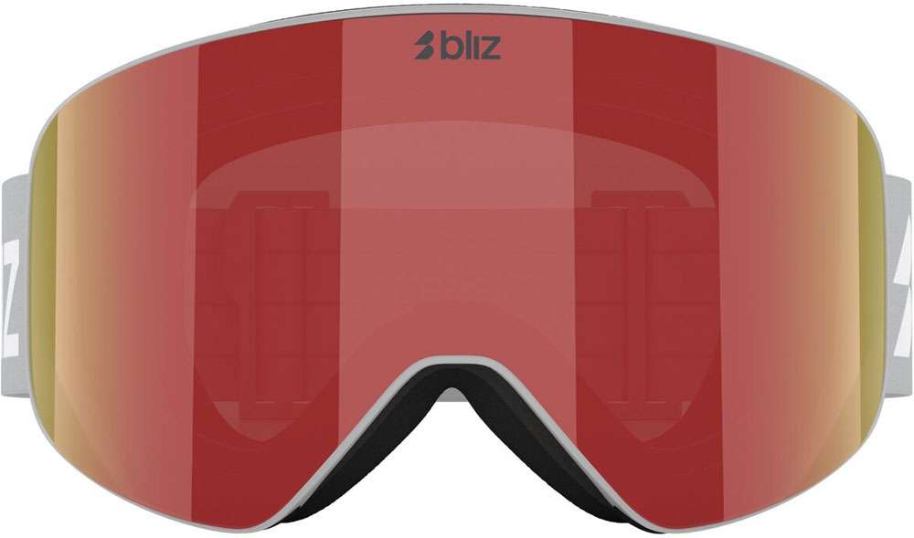 Bliz flow brown w red multi - ski goggle