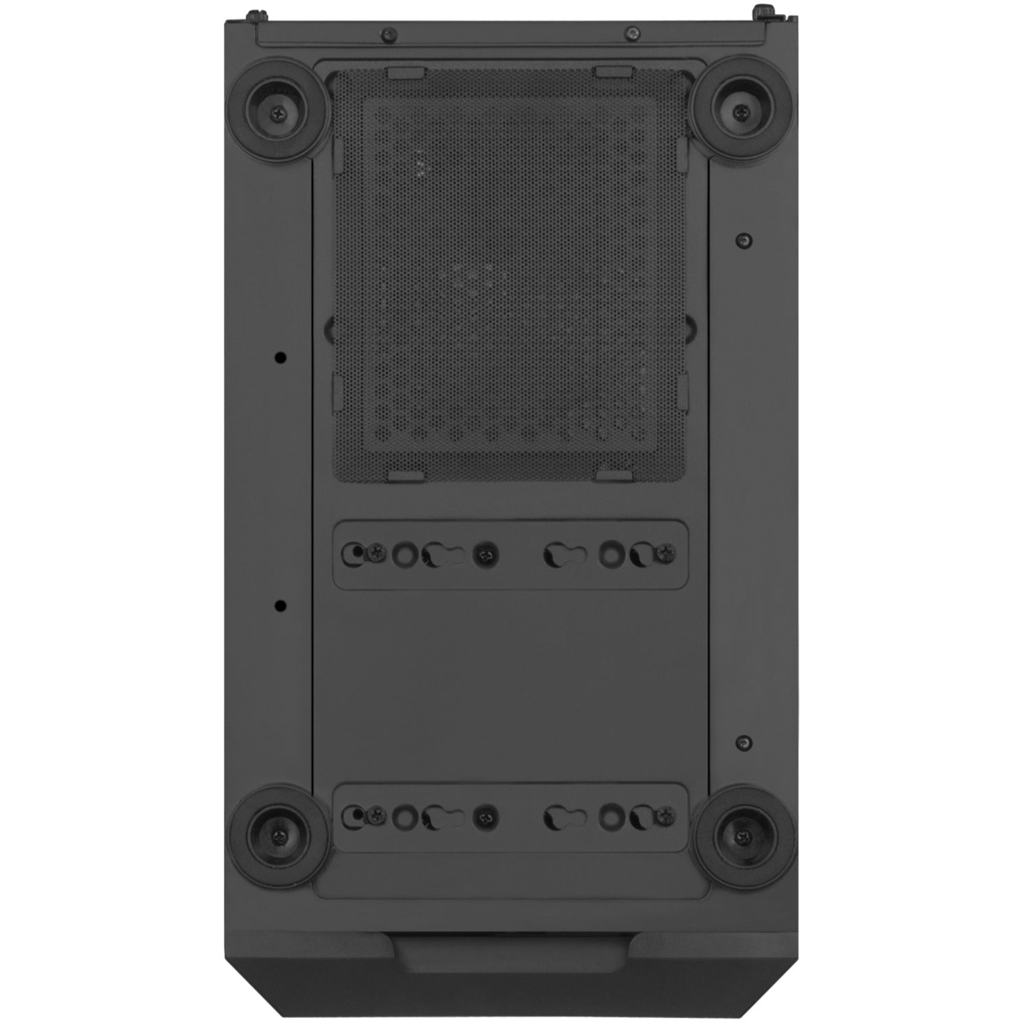 Silverstone sst-fah1mb-g midi tower behuizing (zwart | 3x usb-a | tempered glass)
