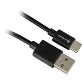 Sharkoon usb-a 2.0 - usb-c kabel (zwart, 2 meter) - afbeelding 1