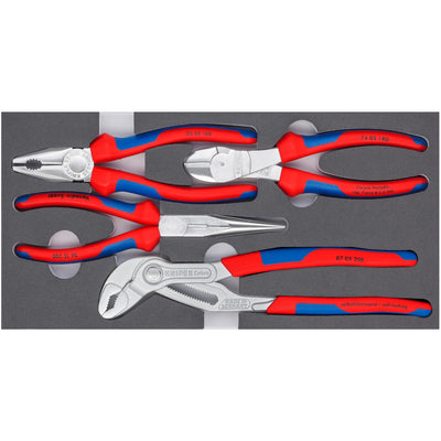 Knipex zangen-set basic chrom 00 20 01 v17 tangenset (4-delig)