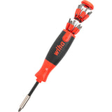 Wiha schroevendraaier met bitmagazijn liftup 25 magnetisch (zwart rood, 12 bits, 1 4 ) - afbeelding 2