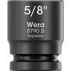 Wera 9608 dop-magneetstrip b impaktor imperial 1 dopsleutel (zwart groen, 9‑delig)