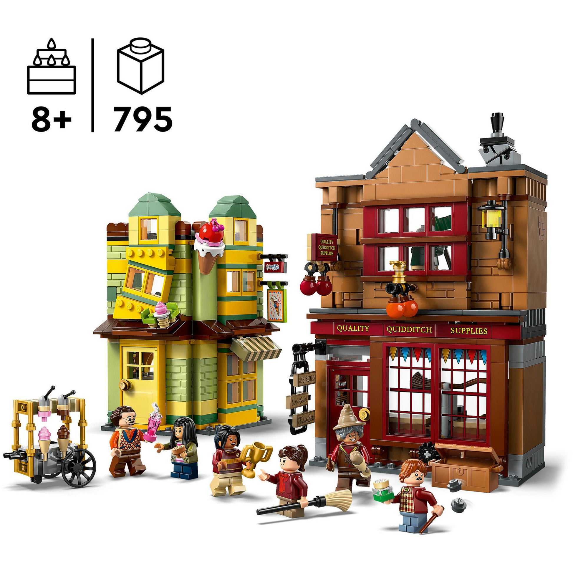 Lego harry potter zwik zwachtels zwerkbalpaleis en ijssalon set - 76452