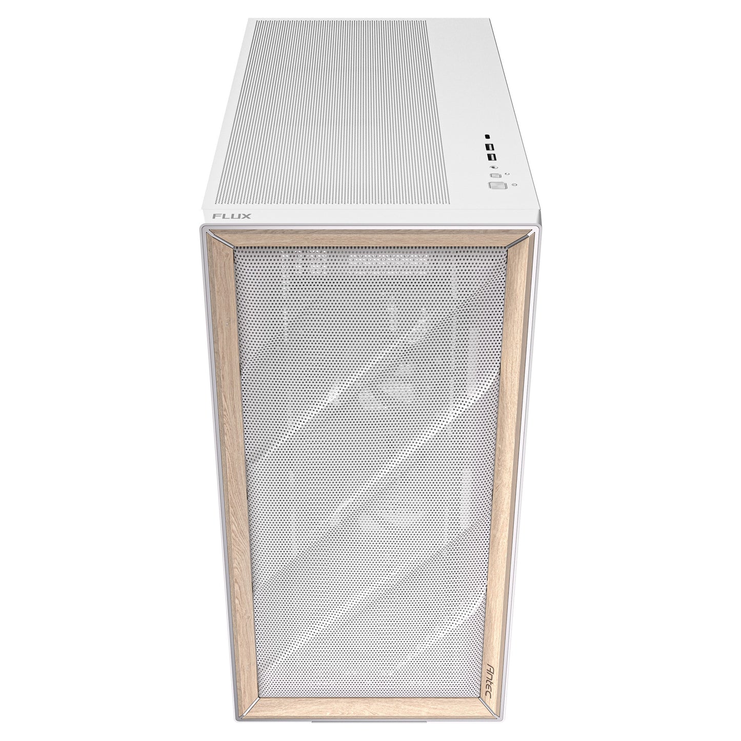 Antec flux midi tower behuizing (wit | 2x usb-a | 1x usb-c | tempered glass)