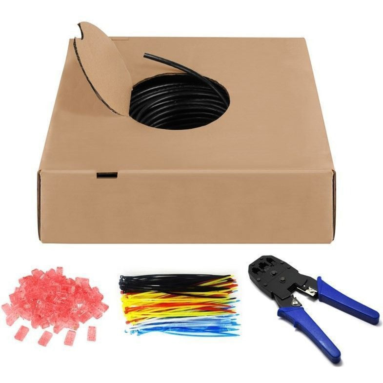 Goobay cat.6 netwerkkabel (zwart, 100 meter, u utp, outdoor)