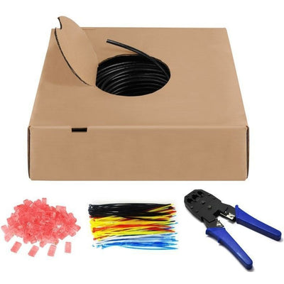Goobay cat.6 netwerkkabel (zwart, 100 meter, u utp, outdoor)