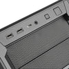Silverstone sst-sed1-b midi tower behuizing (zwart | 2x usb-a | 1x usb-c)