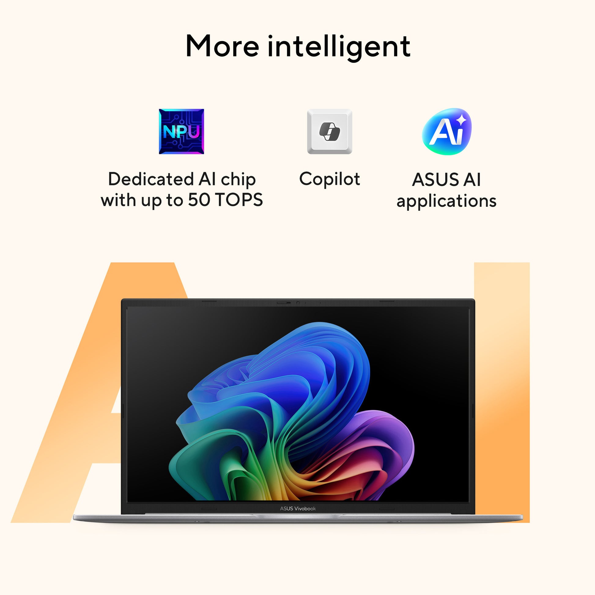 Asus vivobook 18 m1807ga-s8004w 18 laptop (blauw | ryzen 7 445 | radeon 840m | 32 gb | 1 tb ssd)