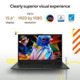 Asus vivobook go 15 e1504fa-bq5403w 15.6 laptop (zwart | ryzen 5 40 | radeon 610m | 8 gb | 512 gb ssd) - afbeelding 17