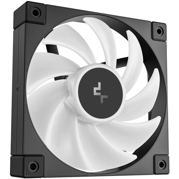 Deepcool fd12 argb case fans (zwart, 3 stuks, 120 x 120 x 25 mm, pwm, 3 stuks, 4-pins pwm fan-connector)