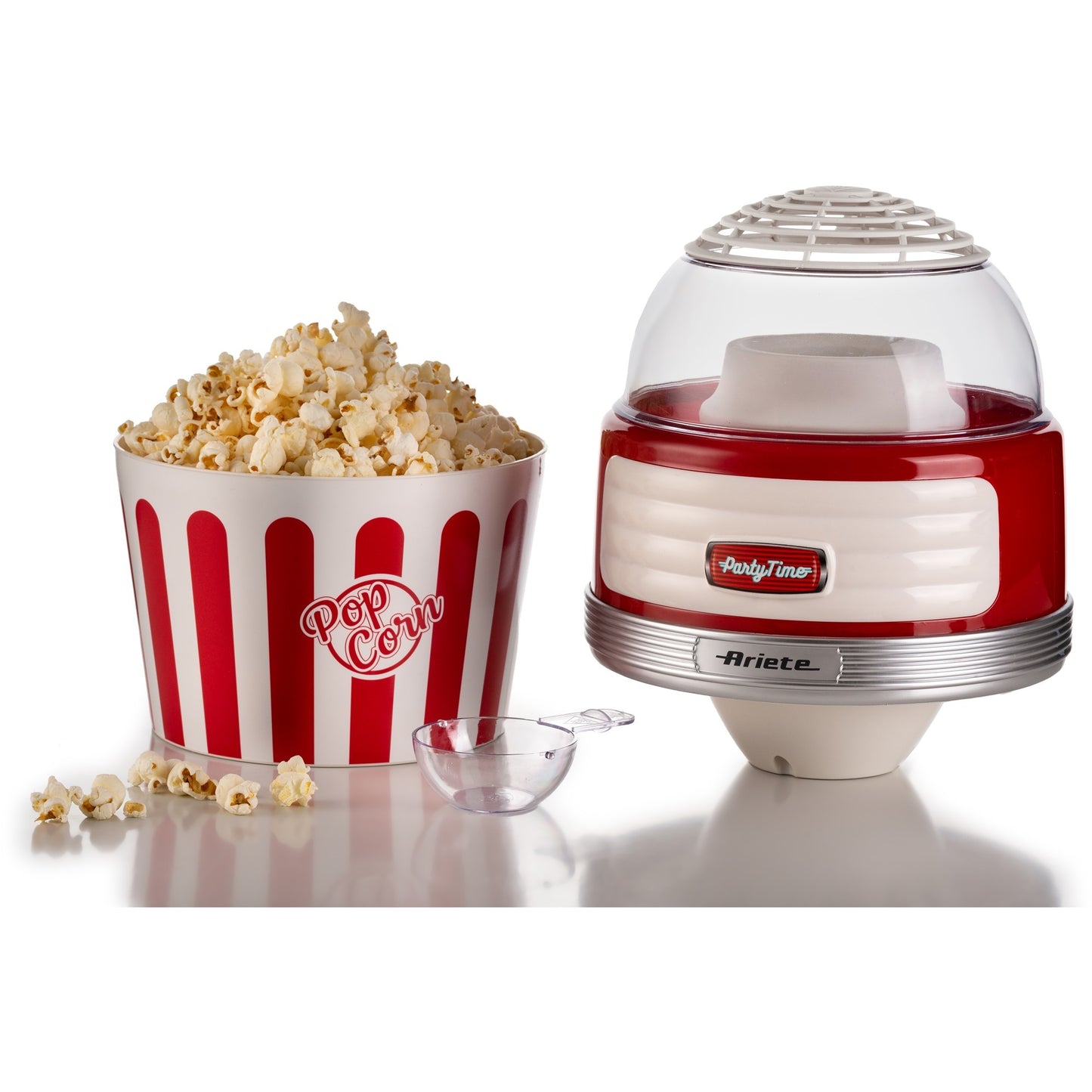Ariete party time pop corn xl machine 2957 00 popcornmaker (rood wit)