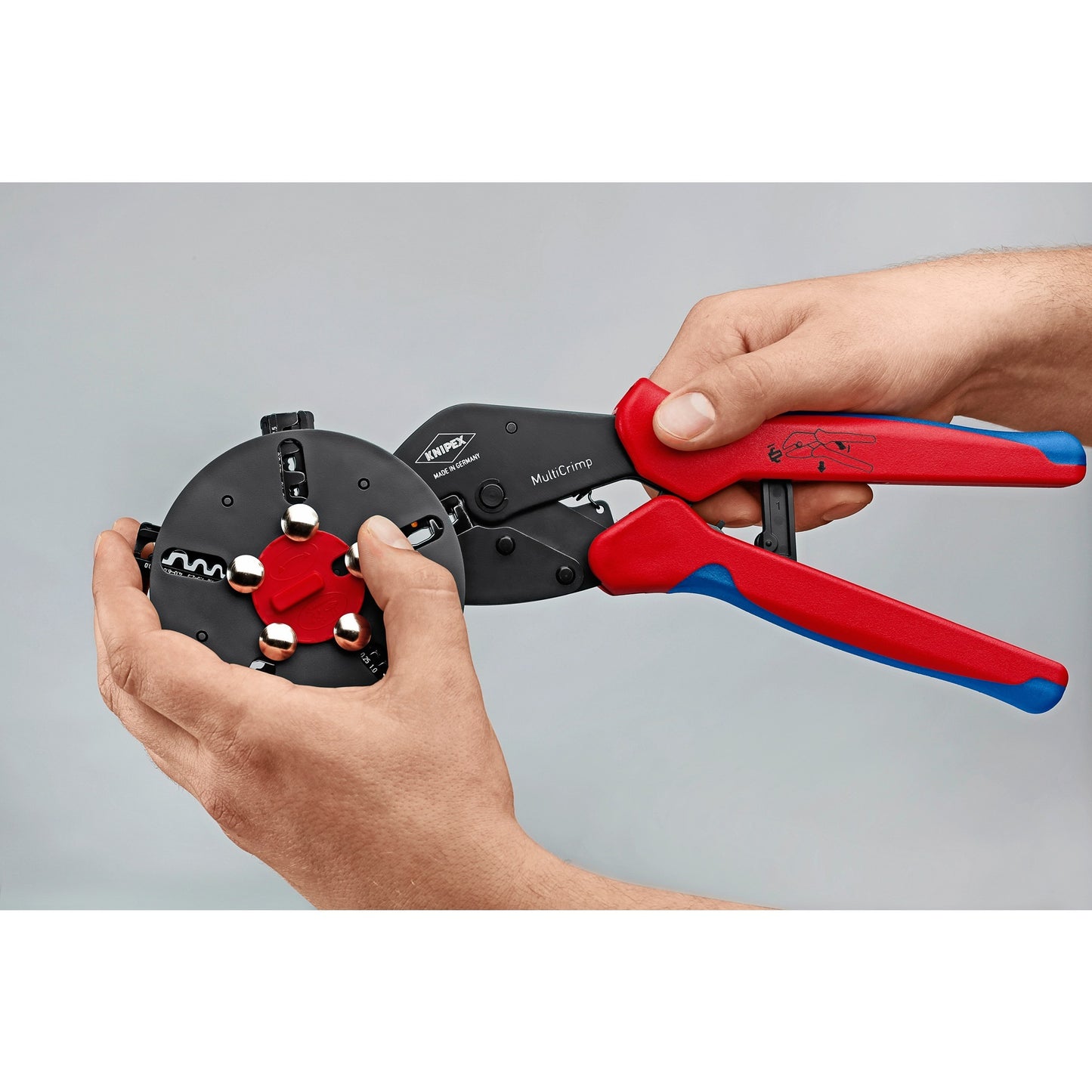 Knipex multicrimp krimptang 973302 (rood blauw)