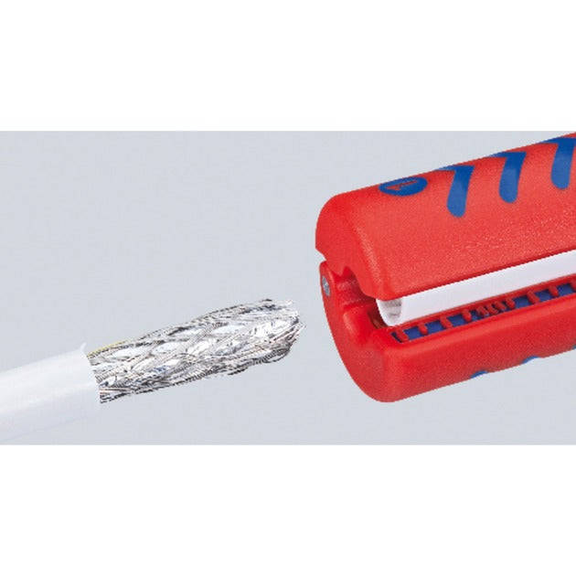 Knipex afstriptang coax-kabel 1660100sb kabelstrip- ontmantelingsgereedschap