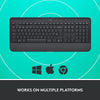 Logitech signature k650 wireless comfort toetsenbord (grafiet, us-international lay-out (qwerty), 100%)