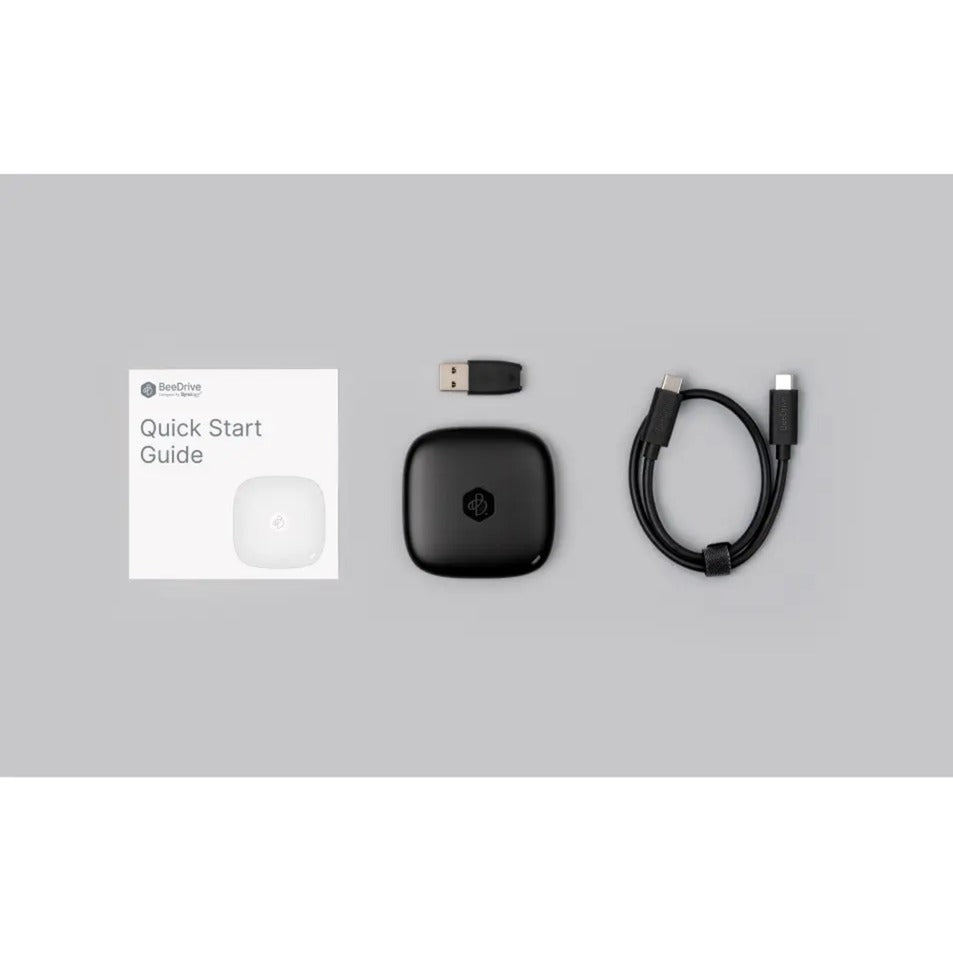 Synology beedrive 2 tb externe ssd (zwart, usb 3.2 gen 2 (type c))