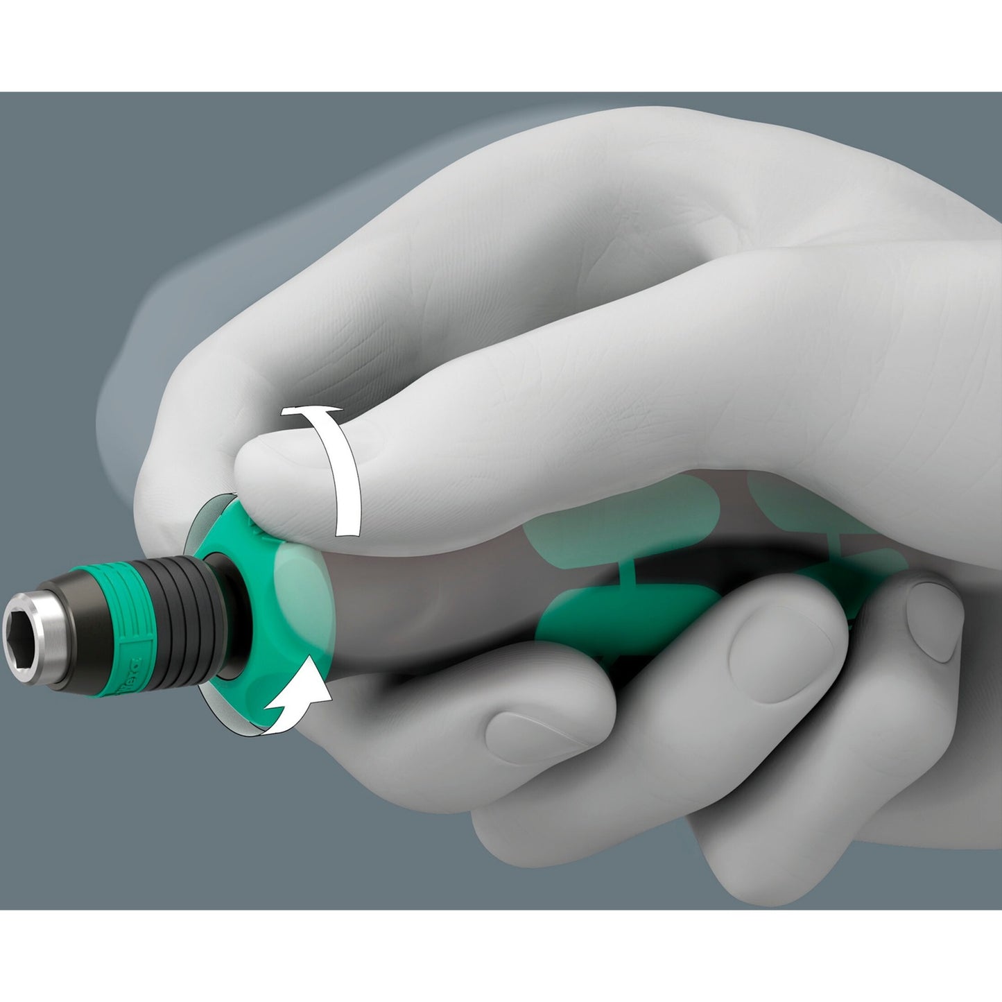 Wera kraftform kompakt 838 ra-r m imperial set 1 bitset (zwart groen, 15‑delig)