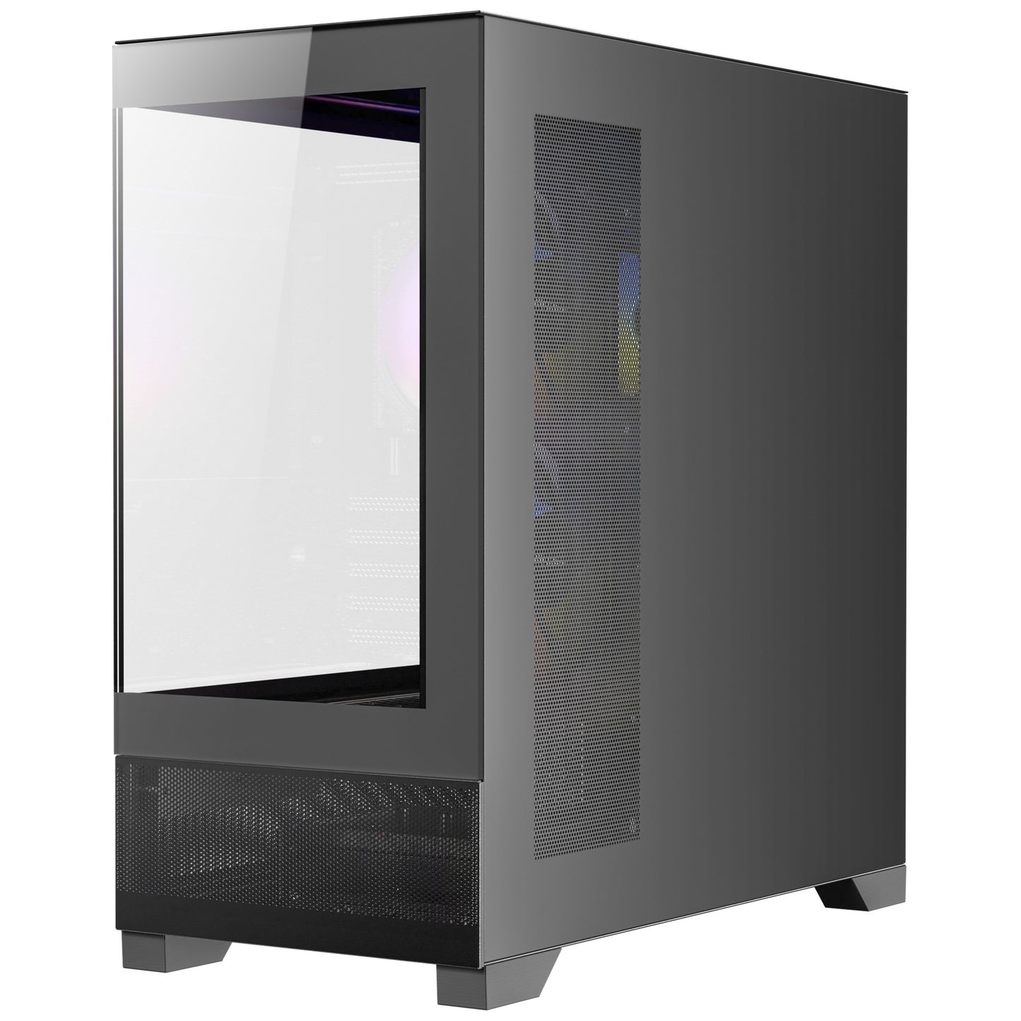 Antec cx500m rgb mini tower behuizing (zwart | 3x usb-a | tempered glass)