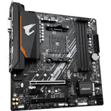 Gigabyte b550m aorus elite socket am4 moederbord (zwart grijs, raid, gb-lan, sound, µatx) - afbeelding 2