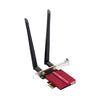 Cudy ax5400 wi-fi 6e bluetooth 5.3 pci-e wlan adapter (rood)