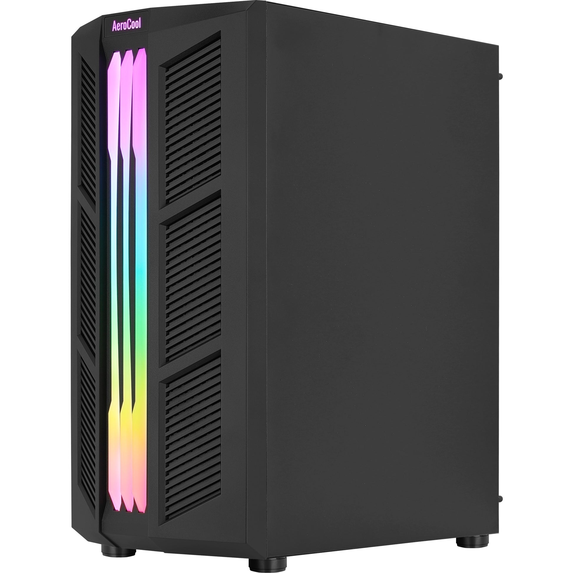 Aerocool prime v2 midi tower behuizing (zwart | 2x usb-a | rgb | window)