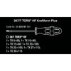 Wera 367 7 torx hf-schroevendraaierset kraftform plus + rek (zwart groen, 7-delig)