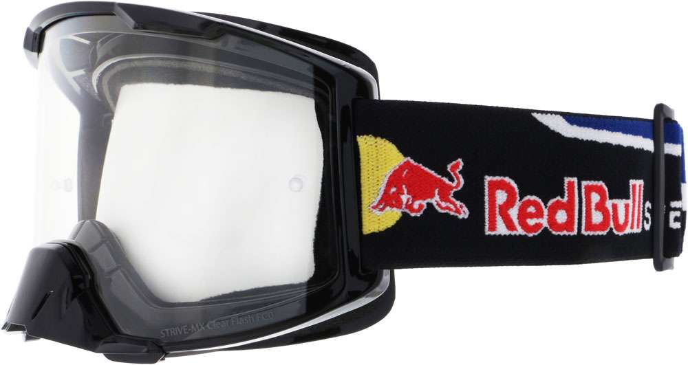 Red bull spect eyewear strive-012 transparent - mx goggle