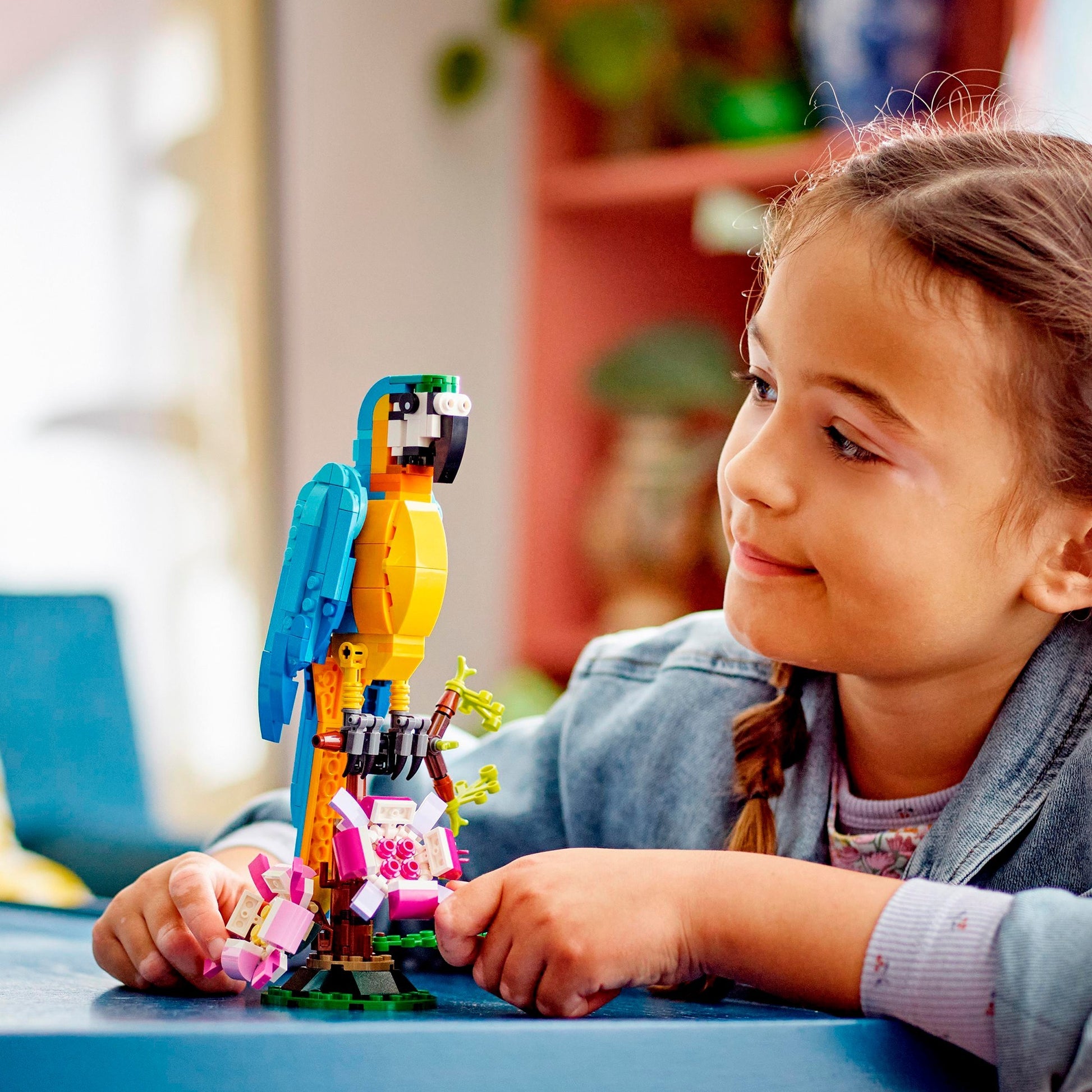 Lego creator 3in1 exotische papegaai - kikker - vis dieren speelgoed set voor kinderen - 31136