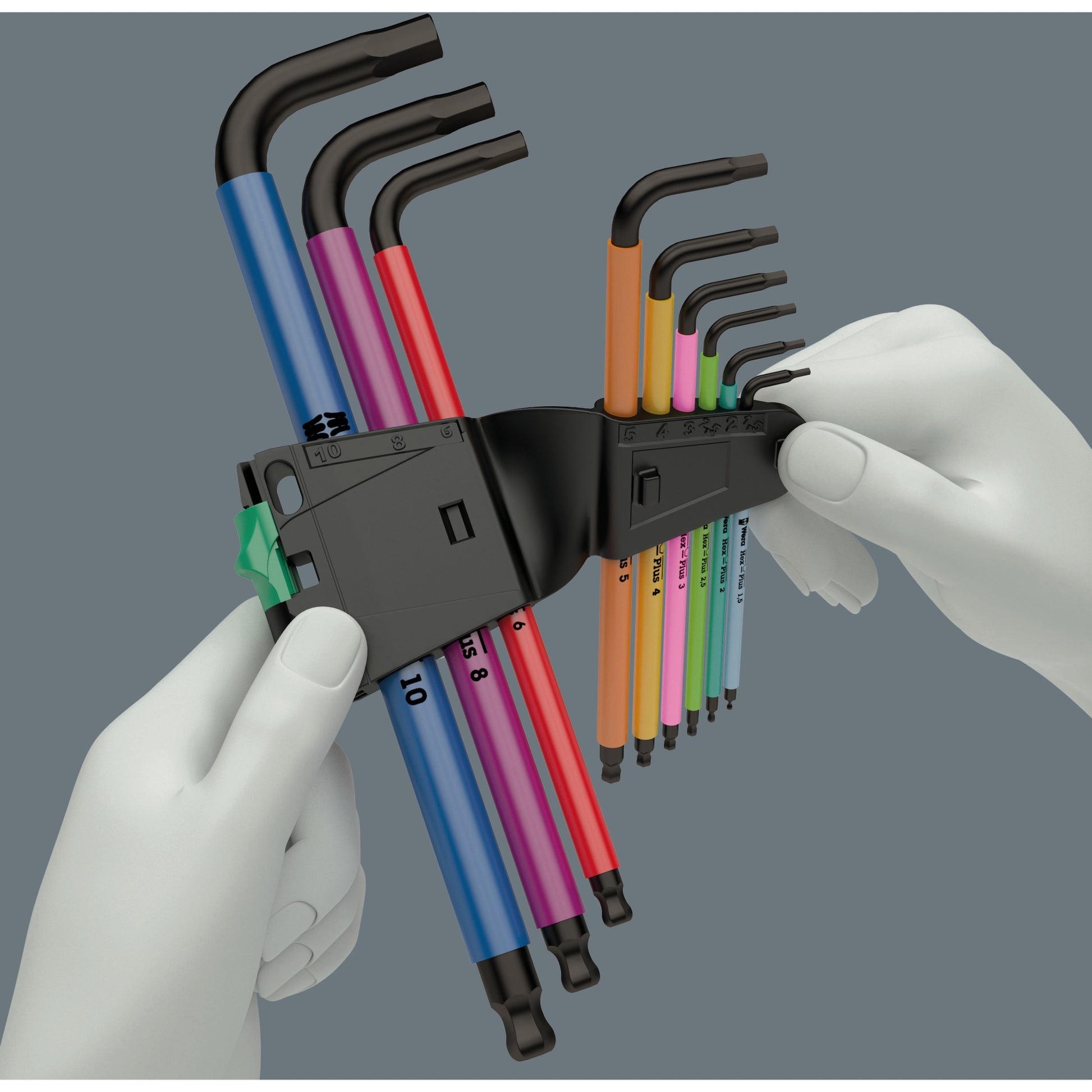 Wera inbussleutelset torx 967 9 tx bo multicolour 1 sb (9-delig, torx t8 tot t40)