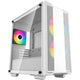 Deepcool cc360 argb midi tower behuizing (wit | 2x usb-a | rgb | tempered glass)