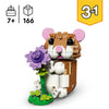 Lego ® creator 3in1 schattige hamster met bloem - 31376