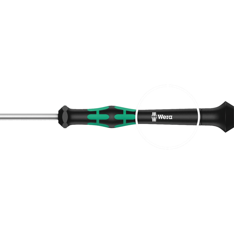 Wera kraftform 12sb1 micro-schroevendraaierset (zwart groen, voor elektrische apparaten)