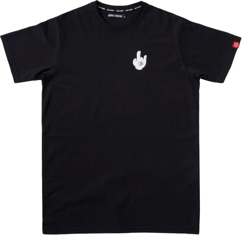 Loose riders shred black - tech tee